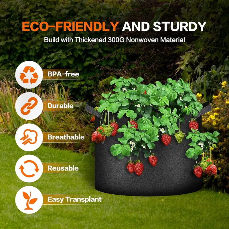 🌱Give Roots More Room to Breathe — Fabric Grow Bag with Handles