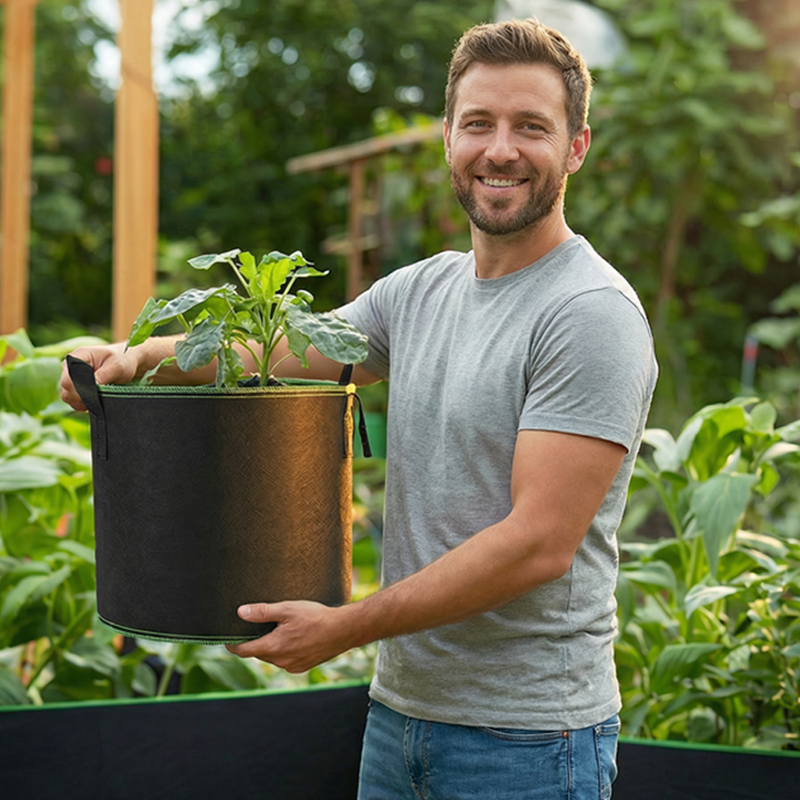 🌱Give Roots More Room to Breathe — Fabric Grow Bag with Handles