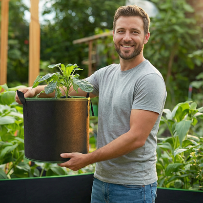 🌱Give Roots More Room to Breathe — Fabric Grow Bag with Handles