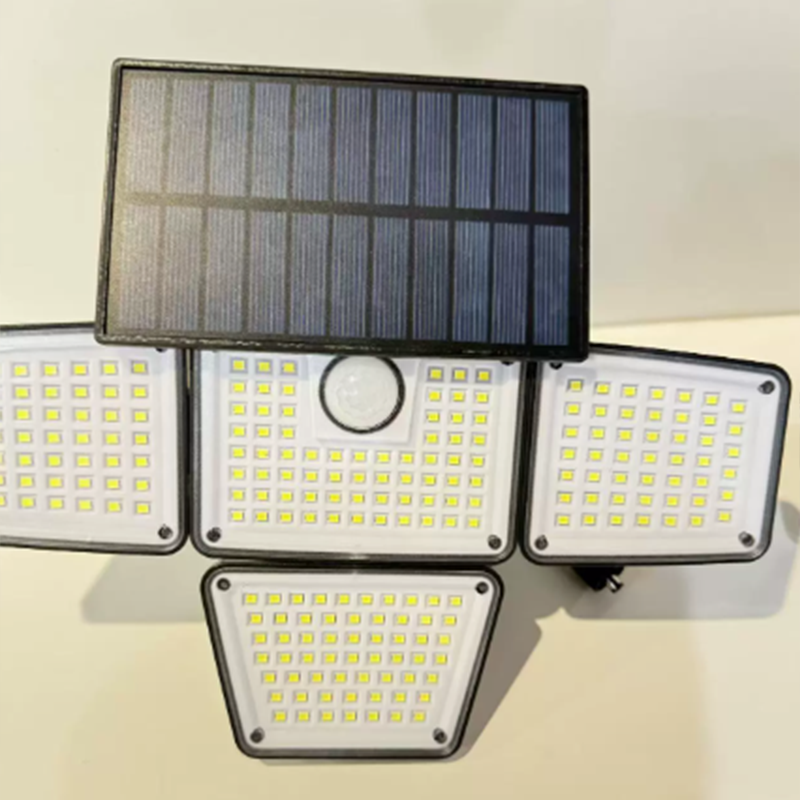 4-Panel Solar Motion Sensor Light – Illuminate Dark Outdoor Corners