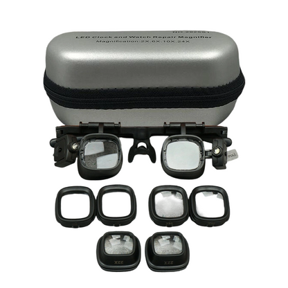 See Tiny Details Hands-Free — LED Magnifying Glasses 2X–24X