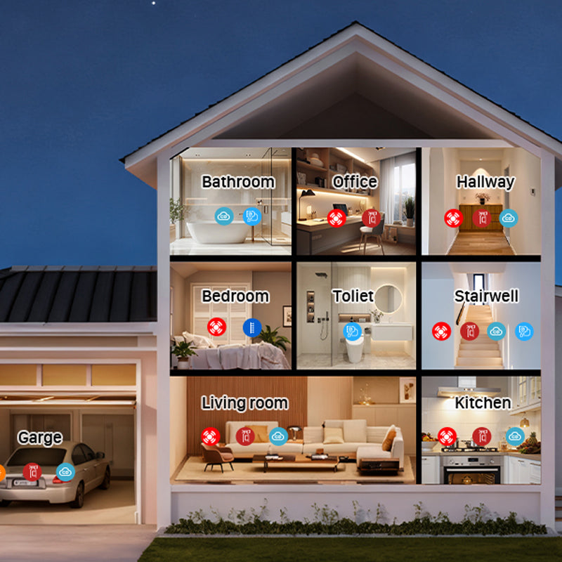 🛡️ Multi-Function Home Air Monitor – LCD Display, Audible Alerts & Battery Backup