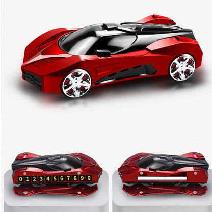 🏎️ 3-in-1 Sports Car Dashboard Holder – Phone Mount, Parking Number & Aroma Slot
