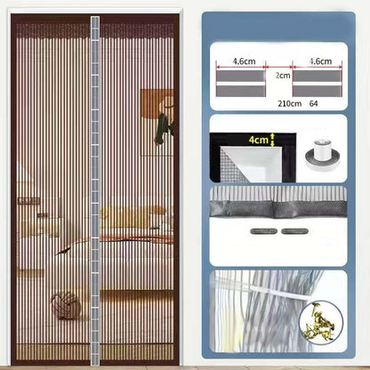 🚪 Magnetic Screen Door – Hands-Free Self-Closing Mesh for Fresh-Air Days