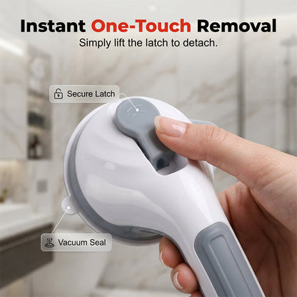 Drill-Free Suction Grab Bar – Quick-Mount Balance Assist Handle