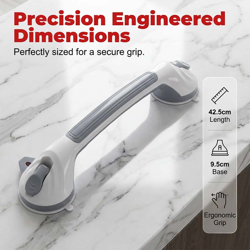 Drill-Free Suction Grab Bar – Quick-Mount Balance Assist Handle