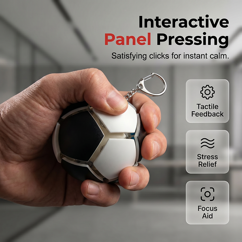 ⚽ Mini Soccer Fidget Keychain – Give Restless Hands Something Fun to Do