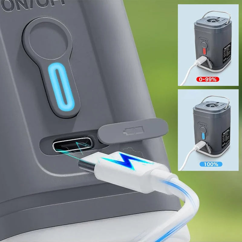 🏕 Rechargeable Mini Air Pump – Inflate & Deflate Anywhere