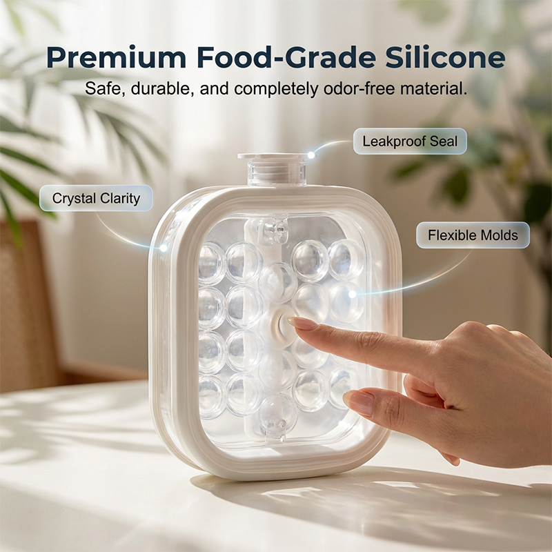 Food grade silicone ice ball maker body
