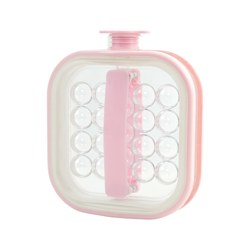 Pink portable ice ball maker
