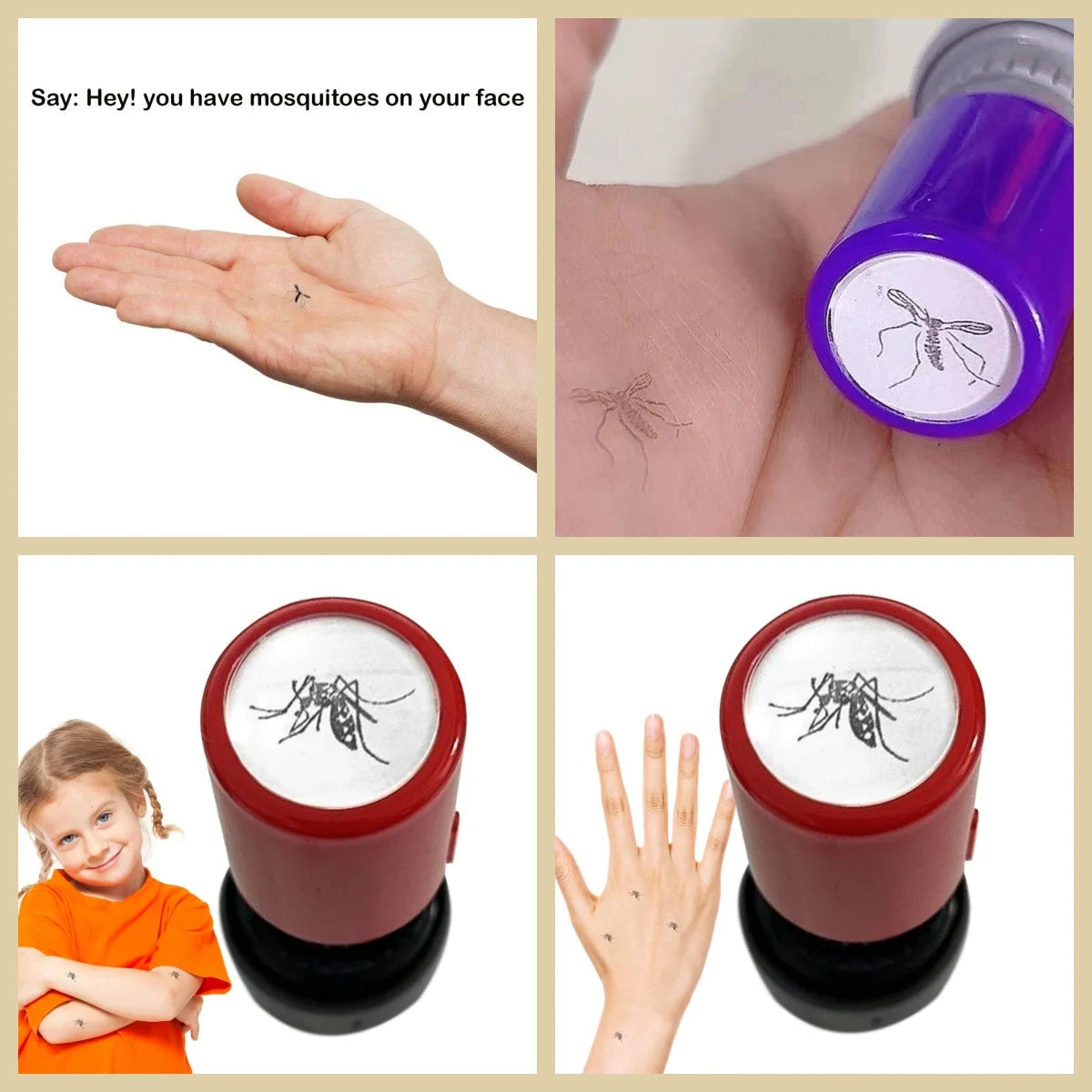 Mosquito Prank Stamp – Stamp, Swat & Watch Their Reaction