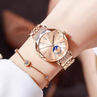Rose Gold Dial - Steel Band