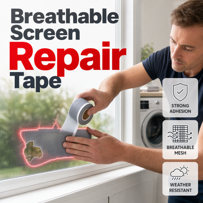 Self-Adhesive Mesh Repair Tape – Cut-to-Size Screen Patch Roll