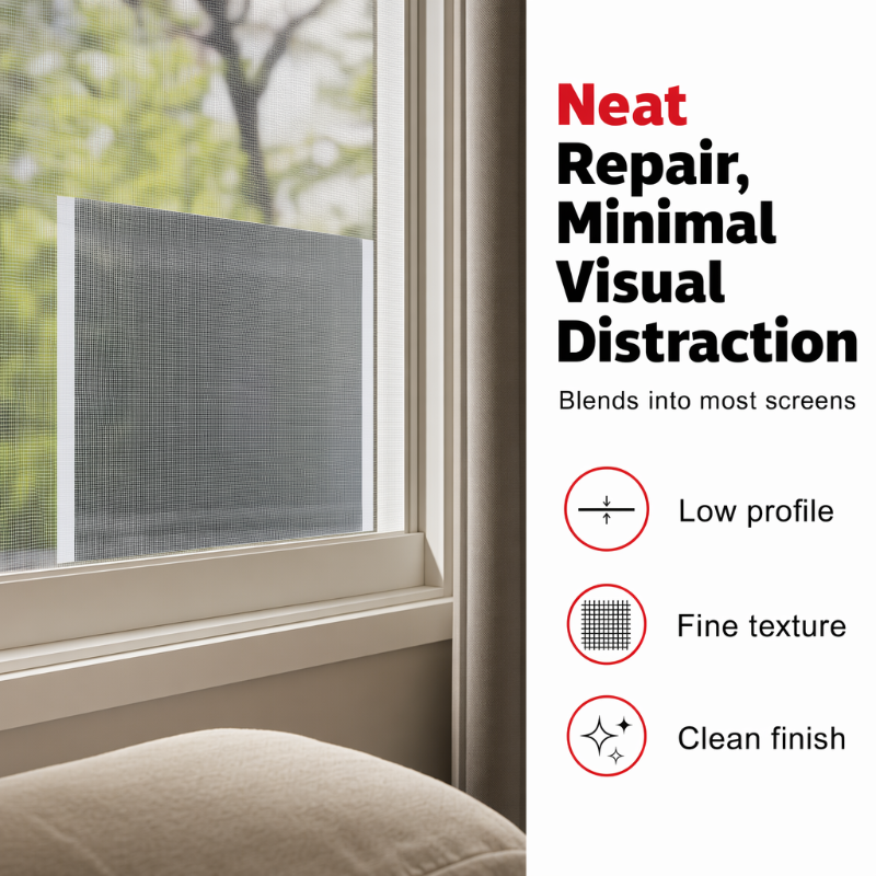 Self-Adhesive Mesh Repair Tape – Cut-to-Size Screen Patch Roll