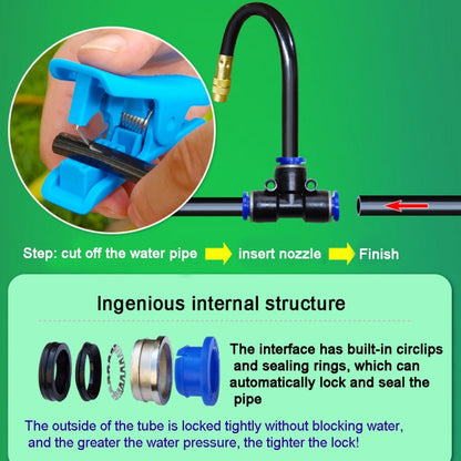 360° Adjustable Brass Misting Nozzles – Garden & Patio Watering System