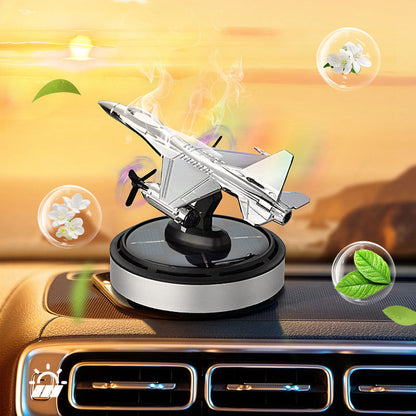 Solar Rotating Airplane Car Air Freshener & Diffuser Ornament