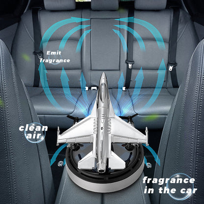 Solar Rotating Airplane Car Air Freshener & Diffuser Ornament
