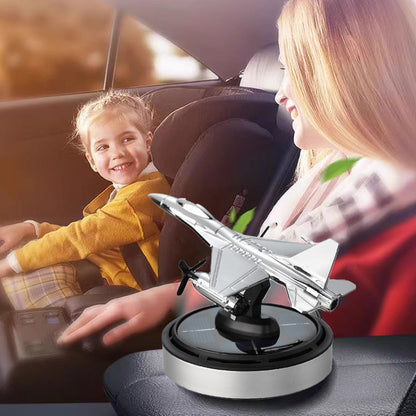 Solar Rotating Airplane Car Air Freshener & Diffuser Ornament
