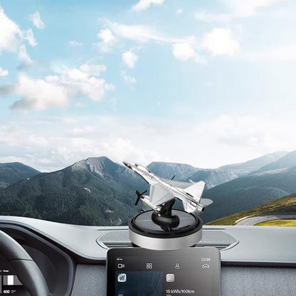 Solar Rotating Airplane Car Air Freshener & Diffuser Ornament