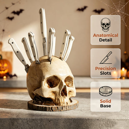 🔥50% OFF Funny Skull Knife Holder for Kitchen Storage