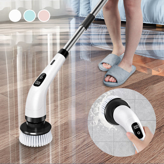 🧽 8-in-1 Electric Spin Scrubber – Less Scrubbing, Easier Cleaning