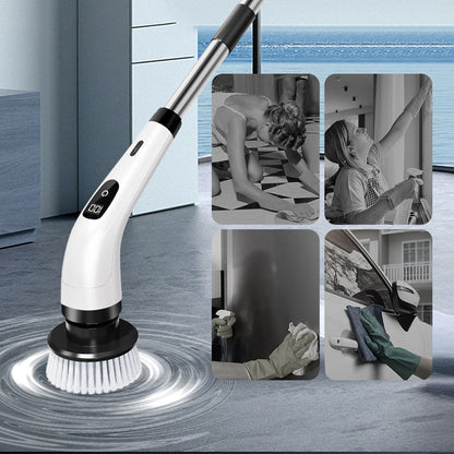 🧽 8-in-1 Electric Spin Scrubber – Less Scrubbing, Easier Cleaning