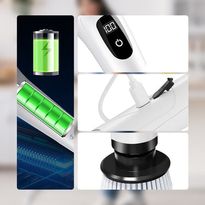🧽 8-in-1 Electric Spin Scrubber – Less Scrubbing, Easier Cleaning