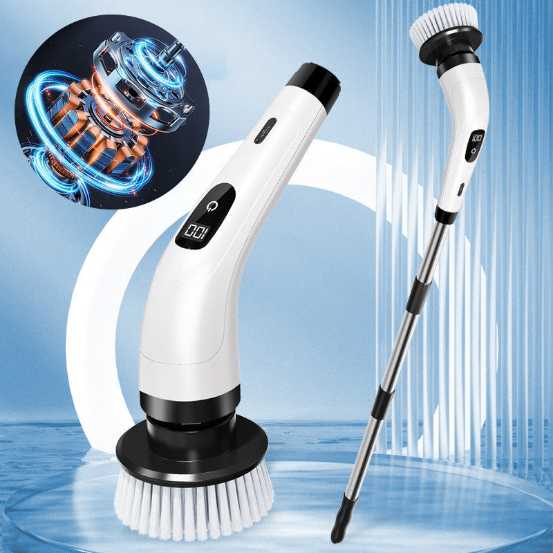 🧽 8-in-1 Electric Spin Scrubber – Less Scrubbing, Easier Cleaning