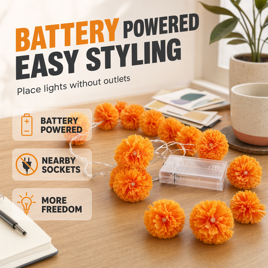 Glowing Marigold Garland Lights – Make Any Corner Feel Like Fall