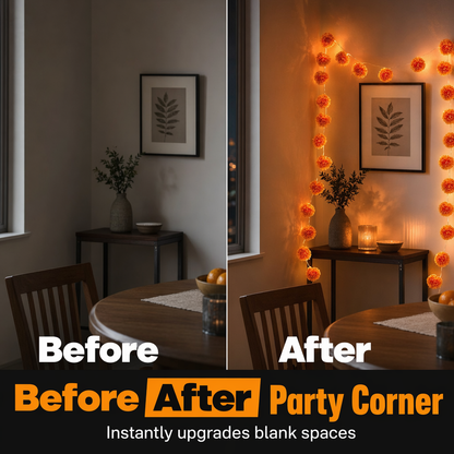 Glowing Marigold Garland Lights – Make Any Corner Feel Like Fall