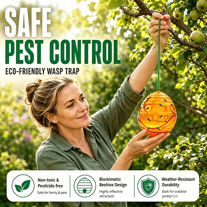 Outdoor Wasp Trap 2-Pack – Keep the Buzz Away From Your Space