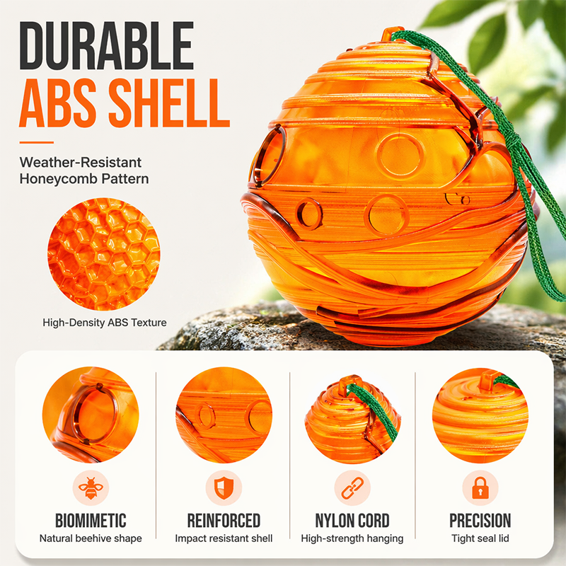 Outdoor Wasp Trap 2-Pack – Keep the Buzz Away From Your Space