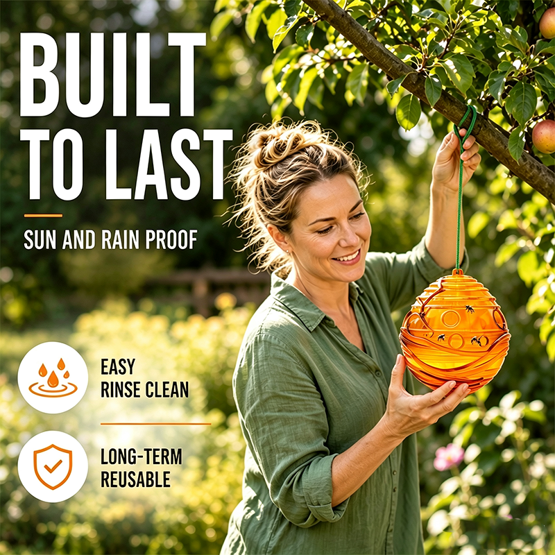 Outdoor Wasp Trap 2-Pack – Keep the Buzz Away From Your Space