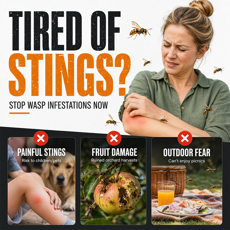 Outdoor Wasp Trap 2-Pack – Keep the Buzz Away From Your Space