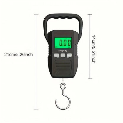 50kg Digital Luggage Scale – Rechargeable Travel Weight Checker ✈️