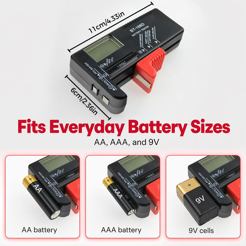Portable Battery Tester for AA, AAA & 9V – Check Before You Toss