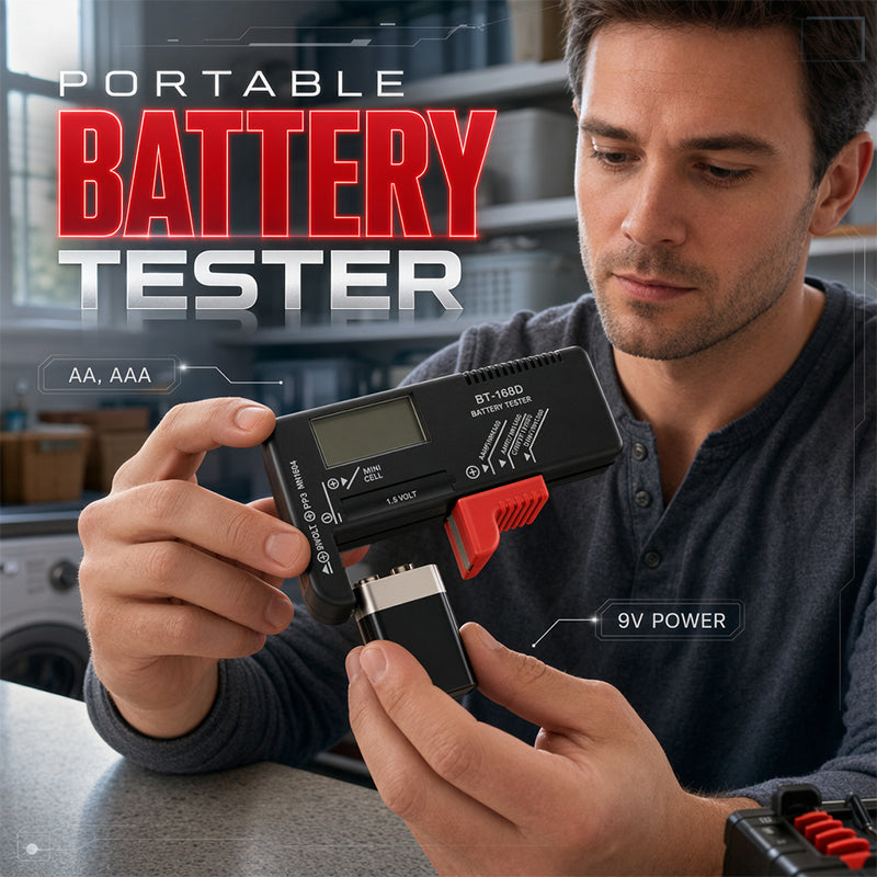 Portable Battery Tester for AA, AAA & 9V – Check Before You Toss