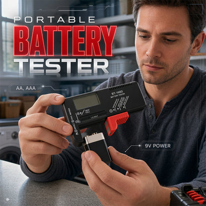 Portable Battery Tester for AA, AAA & 9V – Check Before You Toss
