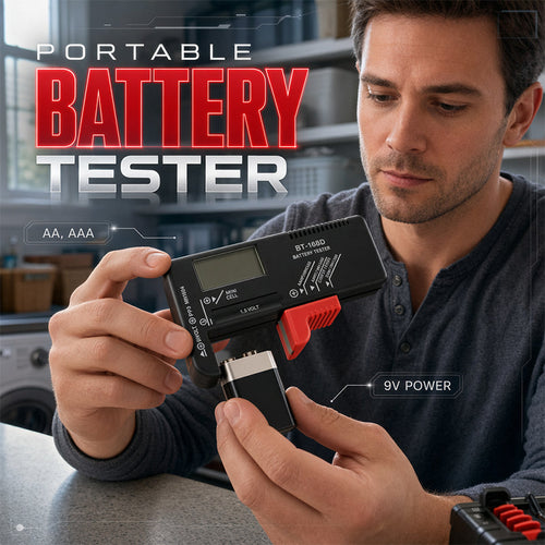Portable Battery Tester for AA, AAA & 9V – Check Before You Toss