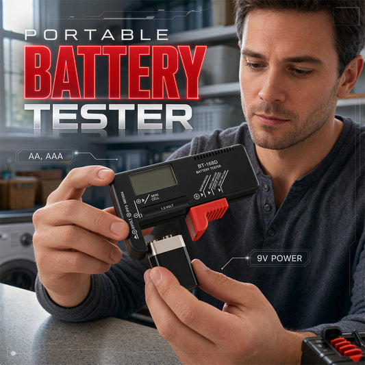 Portable Battery Tester for AA, AAA & 9V – Check Before You Toss
