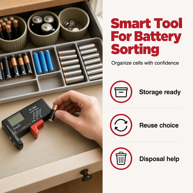 Portable Battery Tester for AA, AAA & 9V – Check Before You Toss
