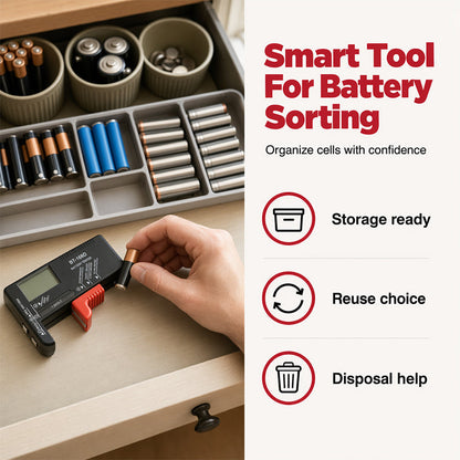 Portable Battery Tester for AA, AAA & 9V – Check Before You Toss