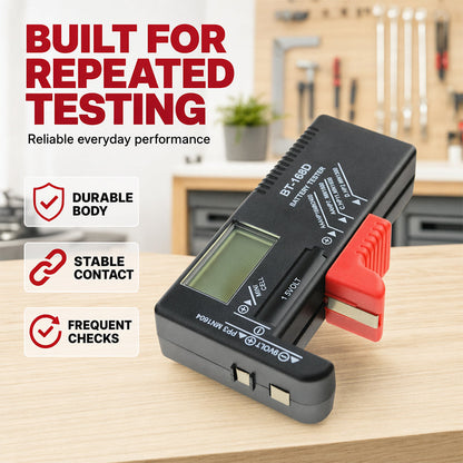 Portable Battery Tester for AA, AAA & 9V – Check Before You Toss