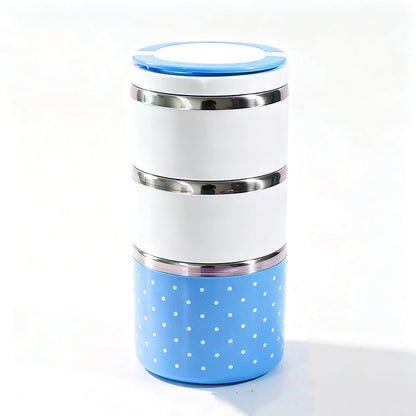 🍱 Stainless Steel Insulated Lunch Box - Multi-Layer Portable Bento Container