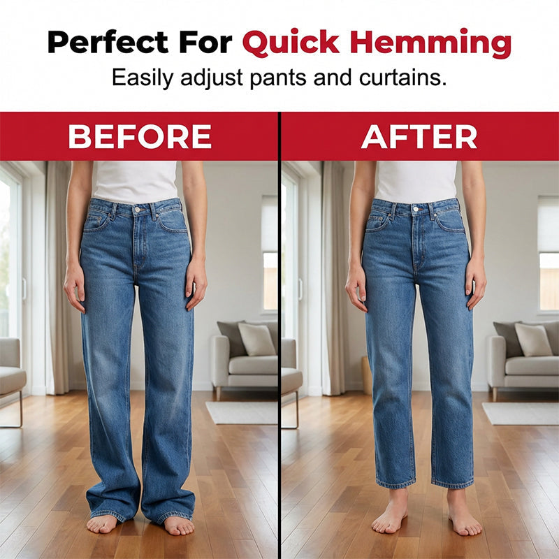 Pants Too Long? Fix the Hem Without Sewing ✂️ – 65M Roll