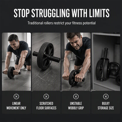 🎉 2026 Sale — Over 44,100 Sold💪 360° Core Glide Disc – Full-Body Ab Trainer with Knee Mat