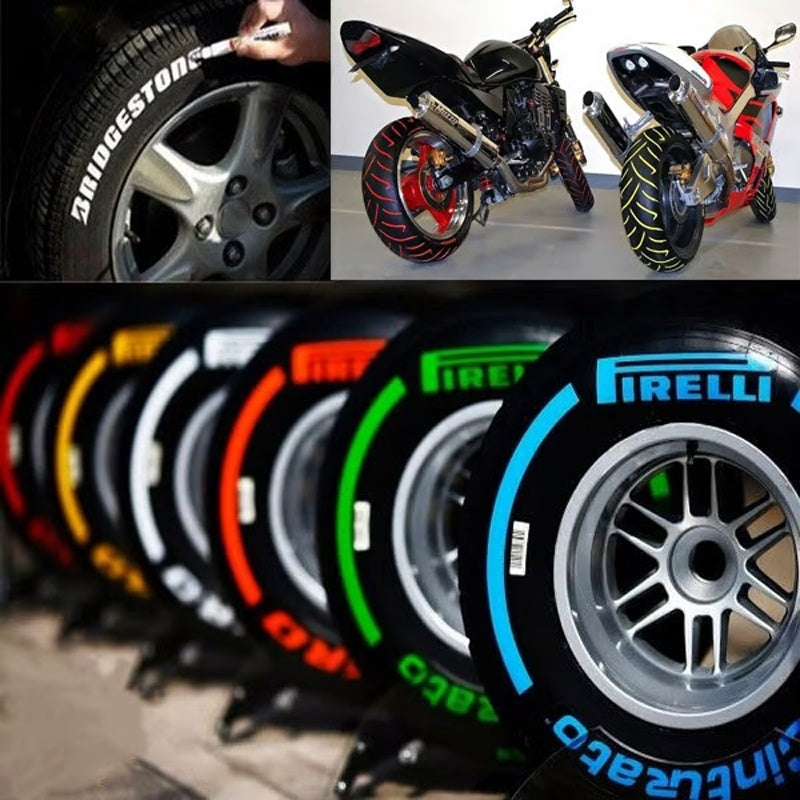 🏁 Waterproof Tire Paint Pen | Customize Your Tires