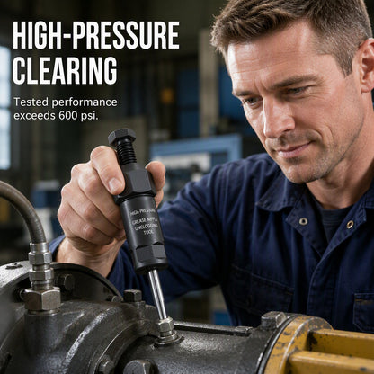 🔧 Heavy Duty Grease Fitting Cleaner Tool – 600 PSI Blocked Grease Fitting Unclogger