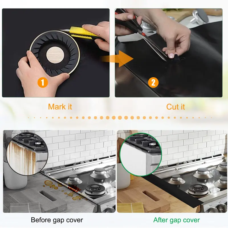 🍳 Reusable Gas Stove Protector Mats – Less Mess, Easier Cleanup