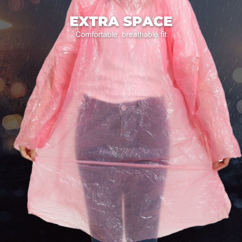 🌧️ 3 PCS Pocket Emergency Rain Poncho – Compact Clip-On Capsule